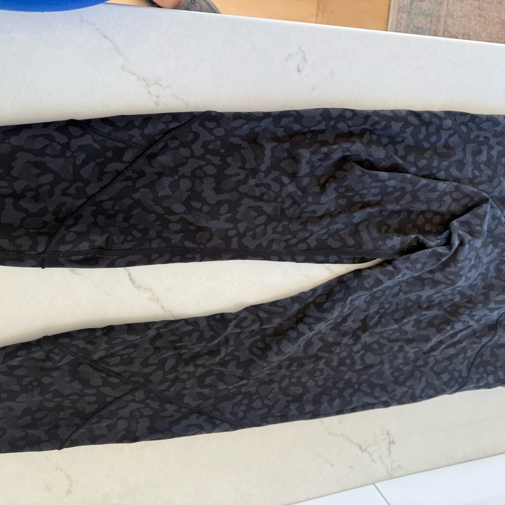 Black Leopard Print Leggings